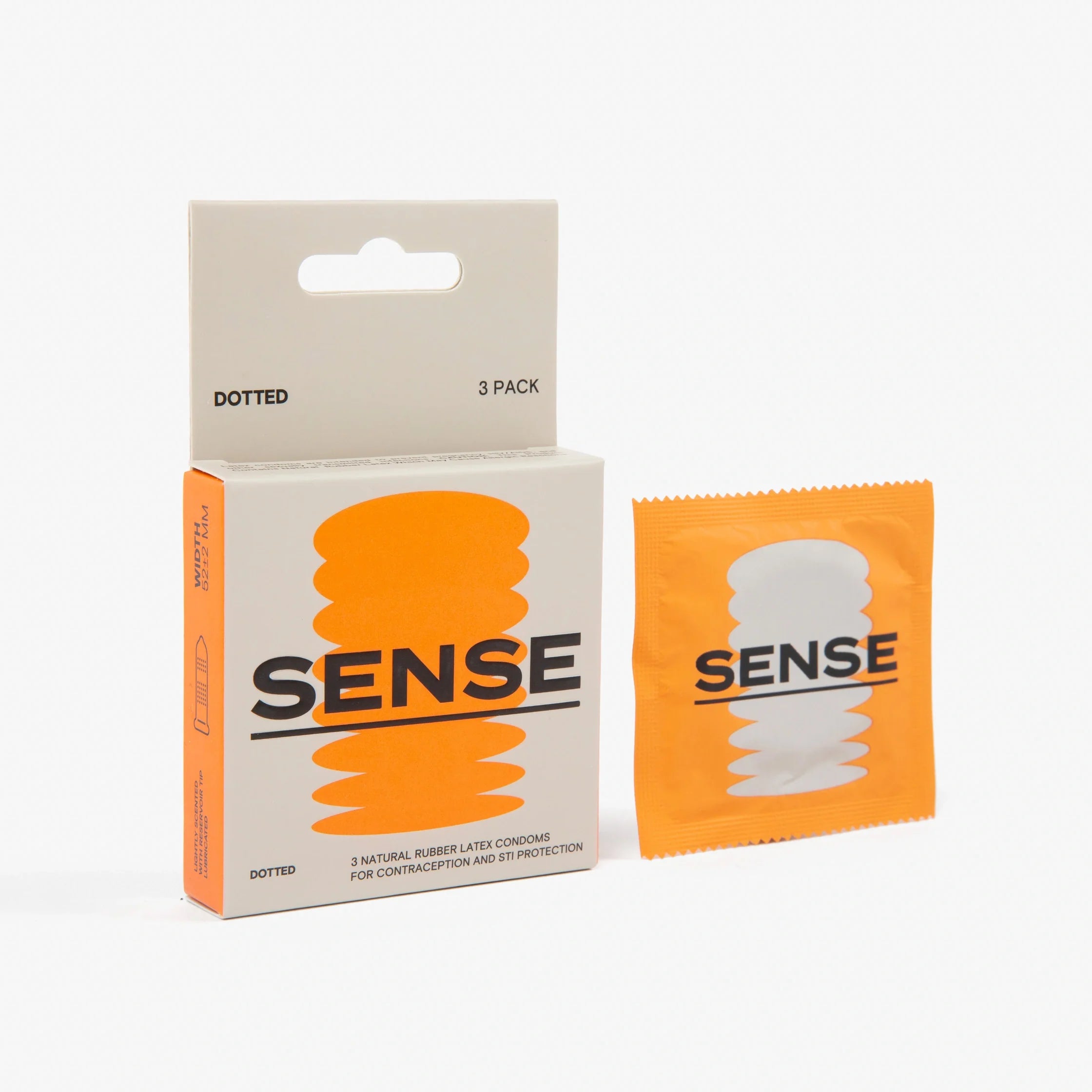 Condones de Látex Acanalados SENSE